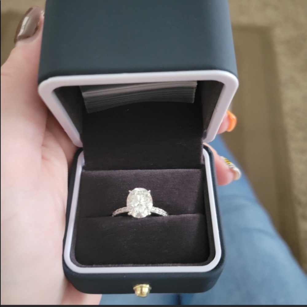 3 carat Moissanite ring
